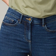 Load image into Gallery viewer, Dark Blue Super Soft Elasticated Waist Skinny Jeans - Allsport