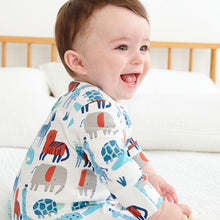 Load image into Gallery viewer, Teal/Red Baby 3 Pack Sleepsuits (0mths-18mths) - Allsport