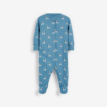 Load image into Gallery viewer, Teal/Red Baby 3 Pack Sleepsuits (0mths-18mths) - Allsport