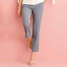 Load image into Gallery viewer, Navy Gingham Slim Trousers - Allsport