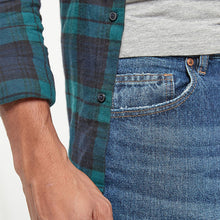 Load image into Gallery viewer, Vintage Blue Straight Fit Cotton Jeans - Allsport