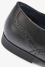 Load image into Gallery viewer, BLACK LEATHER OXFORD BROGUE SHOES - Allsport