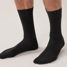 Load image into Gallery viewer, Black Bambou Signature 4 Pack Socks - Allsport