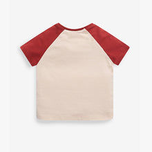 Load image into Gallery viewer, 2 Pack Organic Cotton Dinosaur Stretch T-Shirts (0mths-18mths) - Allsport