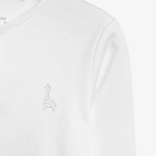 Load image into Gallery viewer, White 3 Pack Organic Cotton Sleepsuits (0-12mths) - Allsport