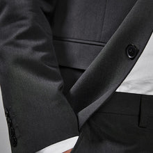 Load image into Gallery viewer, Charcoal Grey Slim Fit Two Button Suit: Jacket - Allsport