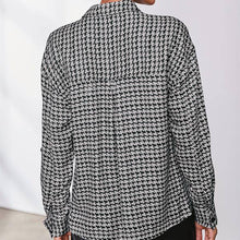 Load image into Gallery viewer, Grey Houndstooth Utility Shirt - Allsport
