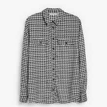 Load image into Gallery viewer, Grey Houndstooth Utility Shirt - Allsport