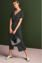 Load image into Gallery viewer, MONOCHROME POLKA DOT TWIST JUMPSUIT - Allsport