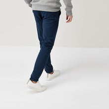 Load image into Gallery viewer, Dark Blue Skinny Fit Stretch Chino Trousers - Allsport