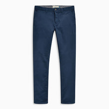 Load image into Gallery viewer, Dark Blue Skinny Fit Stretch Chino Trousers - Allsport