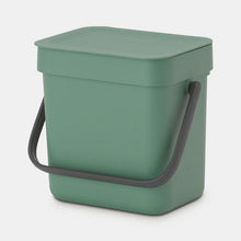 Load image into Gallery viewer, BRABANTIA Sort & Go Waste Bin 3L Fir Green