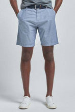Load image into Gallery viewer, Light Blue Fine Stripe Belted Chino  Shorts - Allsport