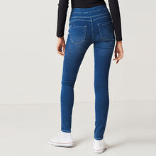 Load image into Gallery viewer, Dark Blue Super Stretch Soft Sculpt Pull-On Denim Leggings