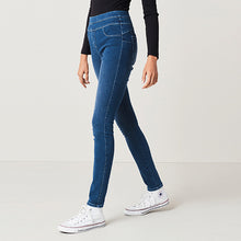 Load image into Gallery viewer, Dark Blue Super Stretch Soft Sculpt Pull-On Denim Leggings