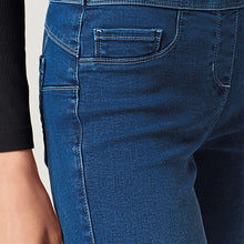 Load image into Gallery viewer, Dark Blue Super Stretch Soft Sculpt Pull-On Denim Leggings
