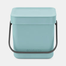 Load image into Gallery viewer, BRABANTIA Sort & Go Waste Bin 3 litre - Mint