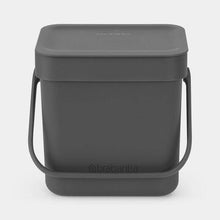 Load image into Gallery viewer, Brabantia Sort & Go Waste Bin, 3L Grey - Allsport