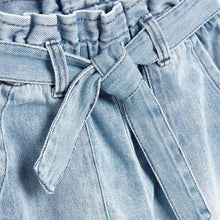 Load image into Gallery viewer, Paperbag Waist Tie Jeans Light Wash (3-12yrs) - Allsport