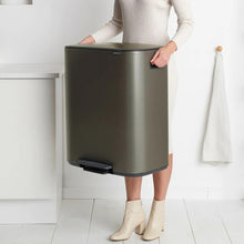 Load image into Gallery viewer, BRABANTIA 2 x 30L Bo Pedal Bin - Platinum