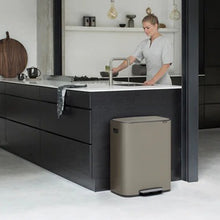 Load image into Gallery viewer, BRABANTIA 2 x 30L Bo Pedal Bin - Platinum
