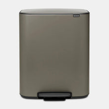 Load image into Gallery viewer, BRABANTIA 2 x 30L Bo Pedal Bin - Platinum
