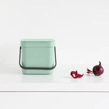 Load image into Gallery viewer, BRABANTIA 3L Sort & Go Waste Bin, Jade Green