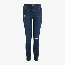 Load image into Gallery viewer, Dark Blue Ripped Skinny Jeans - Allsport