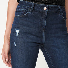 Load image into Gallery viewer, Dark Blue Ripped Skinny Jeans - Allsport