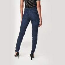 Load image into Gallery viewer, Dark Blue Ripped Skinny Jeans - Allsport