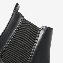 Load image into Gallery viewer, Black Chunky Chelsea Boots (Older Girls) - Allsport