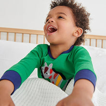 Load image into Gallery viewer, Blue/Green/Yellow Animals Snuggle Pyjamas 3 Pack (12mths-6yrs)