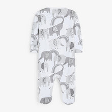 Load image into Gallery viewer, Grey Elephant 3 Pack Sleepsuits (0-18mths) - Allsport