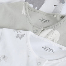 Load image into Gallery viewer, Grey Elephant 3 Pack Sleepsuits (0-18mths) - Allsport