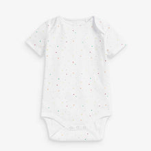 Load image into Gallery viewer, White 4 Pack Bright Elephant Short Sleeved Bodysuits - Allsport
