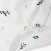 Load image into Gallery viewer, White 4 Pack Bright Elephant Short Sleeved Bodysuits - Allsport