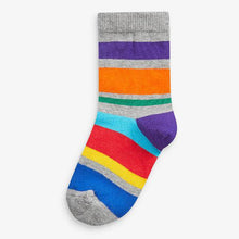 Load image into Gallery viewer, Bright 7 Pack Stripe Cotton Rich Socks (Older) - Allsport