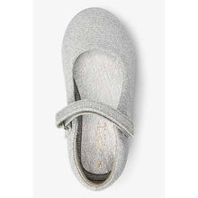 Load image into Gallery viewer, Glitter Mary Jane Silver Shoes (Younger) - Allsport