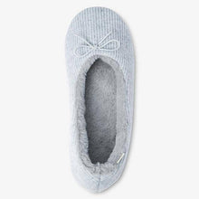 Load image into Gallery viewer, Grey Rib Ballerina Slippers - Allsport