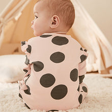 Load image into Gallery viewer, Monochrome Bunny 3 Pack Baby Sleepsuits (0-18mths)