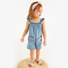 Load image into Gallery viewer, Denim Blue Character Playsuit With Headband Set (3mths-6yrs) - Allsport