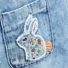 Load image into Gallery viewer, Denim Blue Character Playsuit With Headband Set (3mths-6yrs) - Allsport