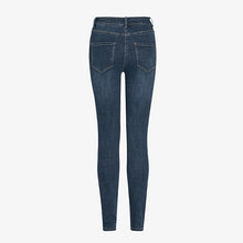 Load image into Gallery viewer, Dark Blue Power Stretch Denim Leggings - Allsport