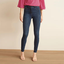 Load image into Gallery viewer, Dark Blue Power Stretch Denim Leggings - Allsport