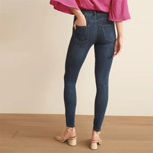 Load image into Gallery viewer, Dark Blue Power Stretch Denim Leggings - Allsport