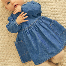 Load image into Gallery viewer, Denim Baby Long Sleeve Dress (0mths-18mths) - Allsport