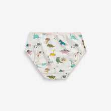 Load image into Gallery viewer, 7 Pack Blue / Ecru Dinosaur Briefs (2-12yrs) - Allsport