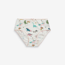 Load image into Gallery viewer, 7 Pack Blue / Ecru Dinosaur Briefs (2-12yrs) - Allsport