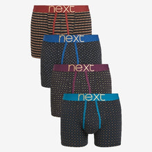 Load image into Gallery viewer, Black / Colour Metallic A-Front Boxers 4 Pack - Allsport