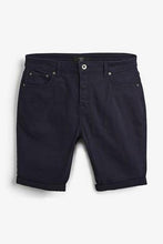 Load image into Gallery viewer, Navy Slim Fit 5 Pocket Chino Shorts - Allsport